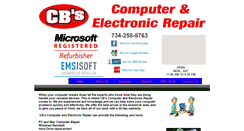 Desktop Screenshot of cbspcrepair.com