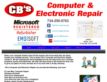 Tablet Screenshot of cbspcrepair.com